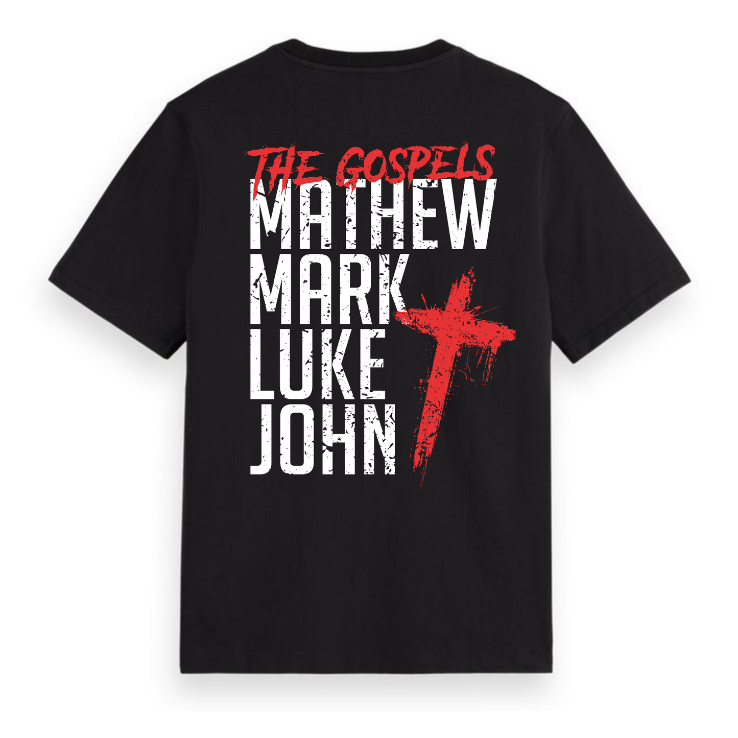 The Gospels T-Shirt – Matthew, Mark, Luke & John (Black)
